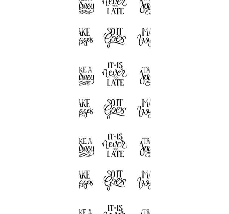 Papel pintado dormitorio Patrón de guión motivacional - TenVinilo