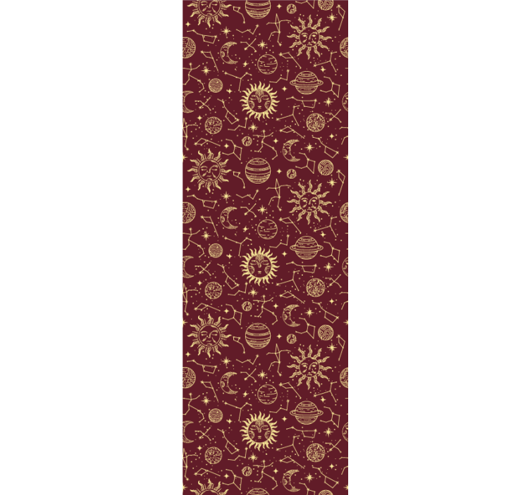 Papel tapiz arte patrones celestes - TenVinilo