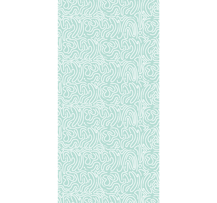 Papel tapiz abstracto laberinto verde - TenVinilo