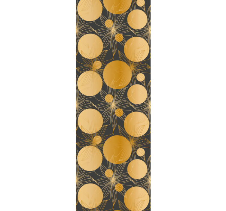 Papel tapiz geométrico conjunto de motivos circulares - TenVinilo