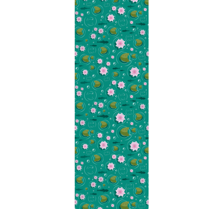 Papel tapiz naturaleza flores acuáticas - TenVinilo