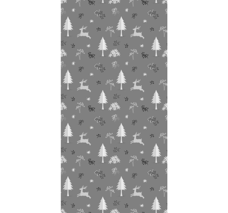 Papel tapiz navidad motivo de paisaje de invierno - TenVinilo