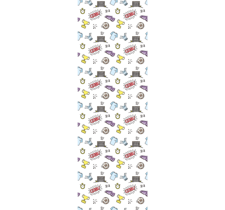 Papel tapiz bebé tema divertido del fútbol - TenVinilo