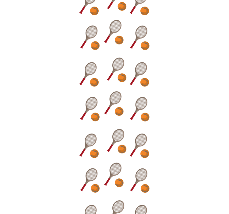 Papel tapiz personalizable inspirado en el tenis - TenVinilo