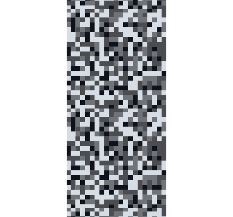 Papel pintado abstracto Cuadrados sombreados grises de estilo nór - TenVinilo