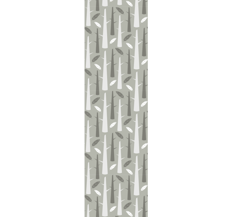 Papel pintado nórdico Ramas grises de estilo nórdico - TenVinilo