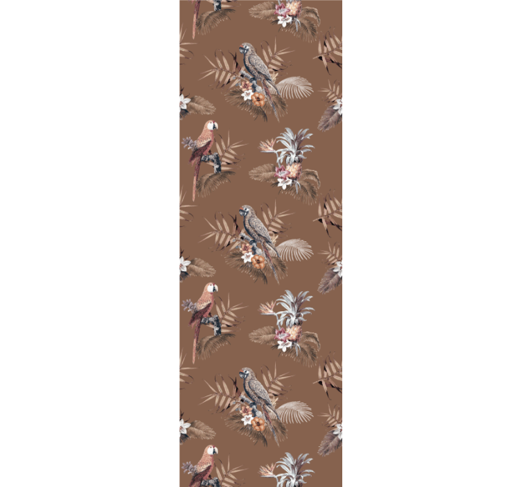 Papel tapiz pájaros motivo de pájaro tropical - TenVinilo