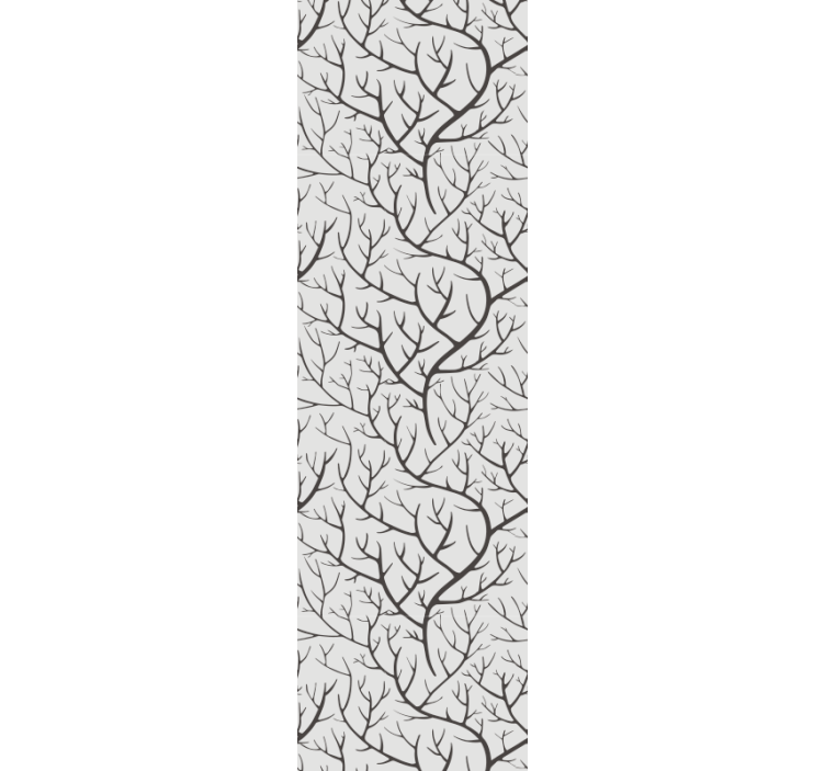 Papel tapiz árboles patrón de ramas desnudas - TenVinilo