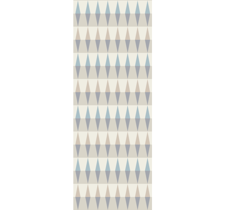 Papel tapiz geométrico patrón de diamante estilizado - TenVinilo