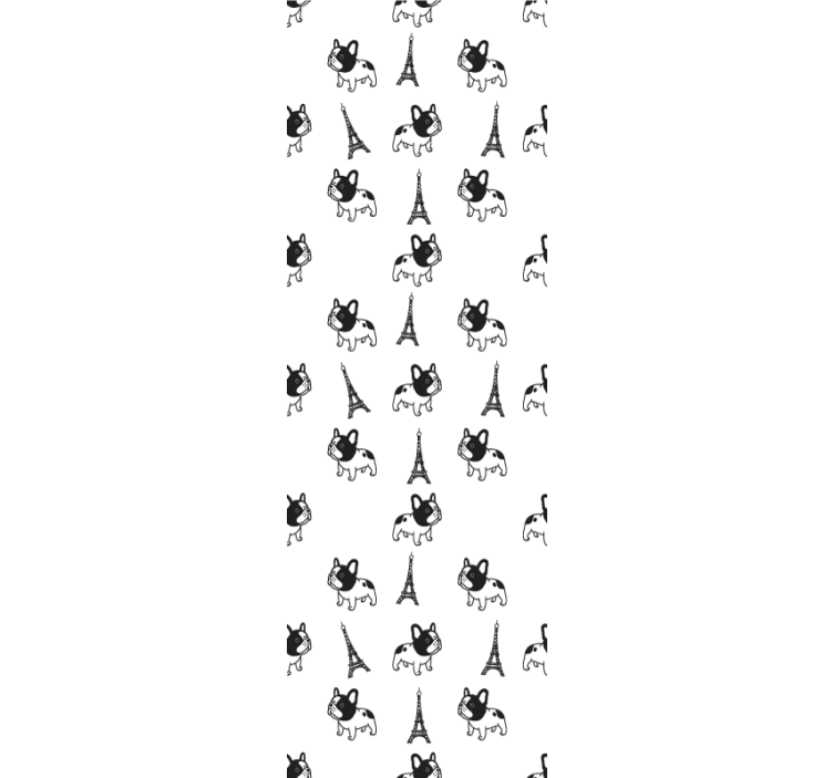 Papel tapiz perros canes de París - TenVinilo
