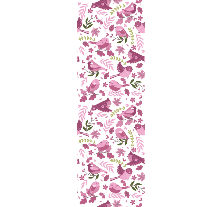 Papel tapiz pájaros ilustración de pájaro - TenVinilo