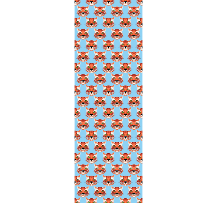 Papel tapiz gatos lindas caras de tigre - TenVinilo