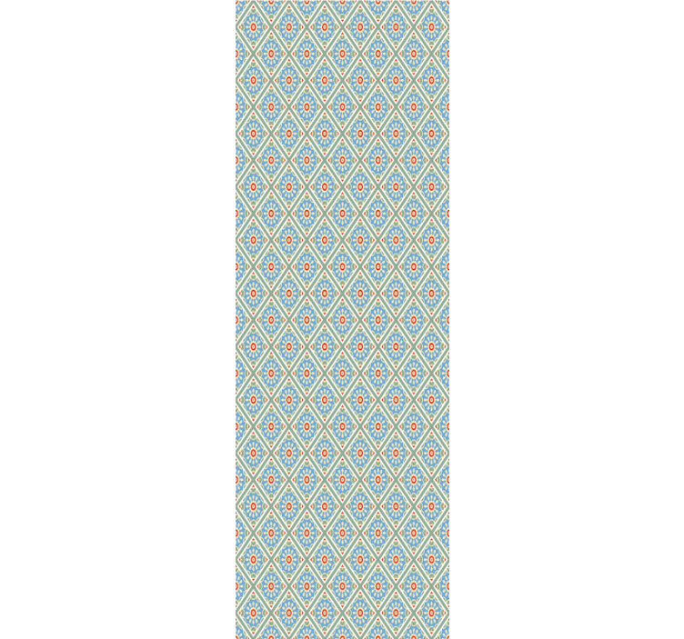 Papel pintado flores Flor de esmalte geométrica colorida - TenVinilo