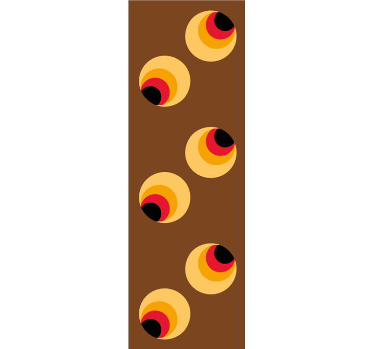 Papel tapiz geométrico orbes geométricos retro - TenVinilo