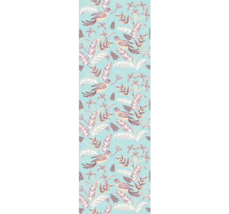 Papel tapiz pájaros amigos emplumados - TenVinilo