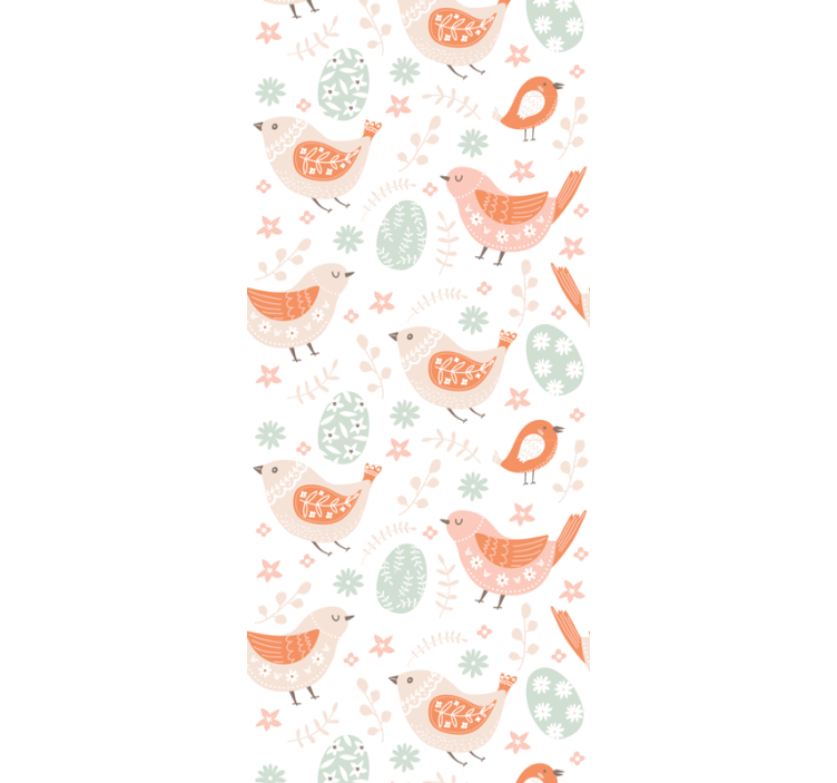 Papel tapiz pájaros tiempo de juego de safari - TenVinilo