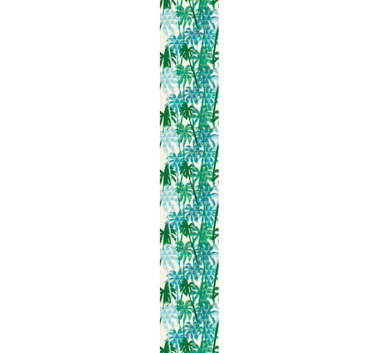 Papel pintado naturaleza Patrón de palmeras verdes - TenVinilo