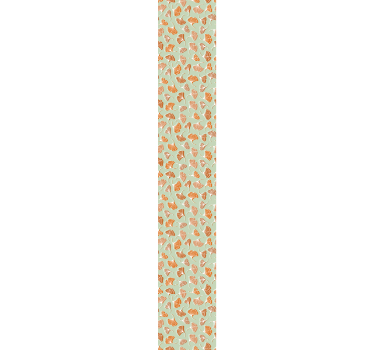 Papel tapiz hojas patrón de hojas de ginkgo - TenVinilo