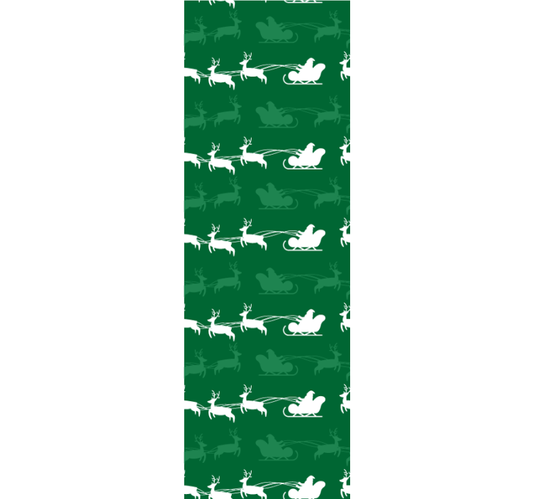 Papel tapiz navidad motivo de trineo navideño - TenVinilo