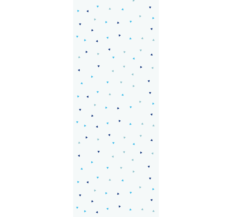 Papel pintado nórdico Diferentes tonos de triángulos azules. - TenVinilo