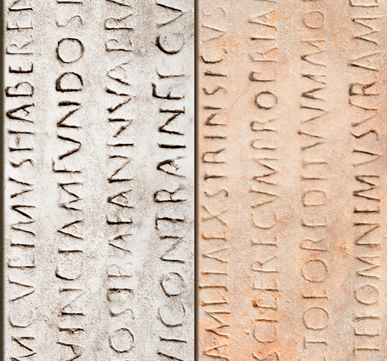 Papel pintado bloques madera y texto - TenVinilo