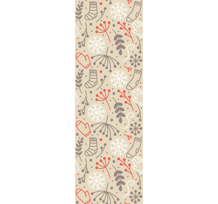 Papel tapiz navidad patrones festivos - TenVinilo