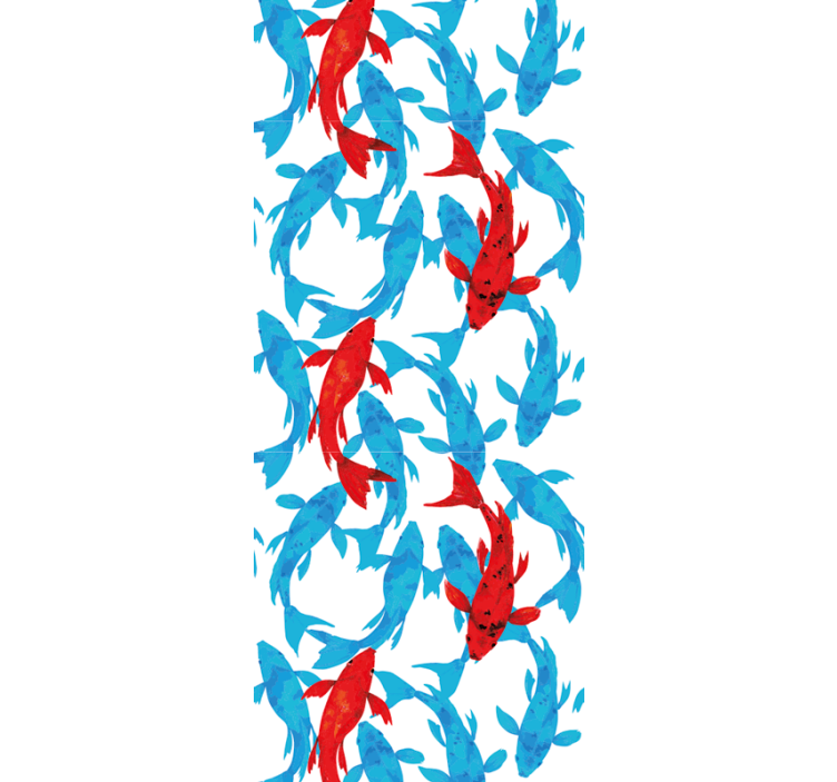 Papel tapiz peces danza acuática - TenVinilo