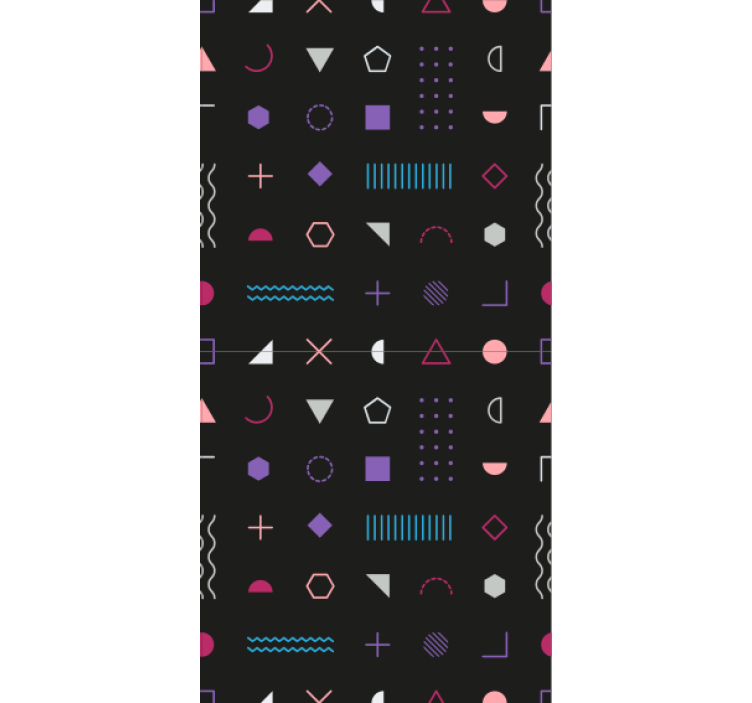 Papel tapiz geométrico formas coloridas - TenVinilo