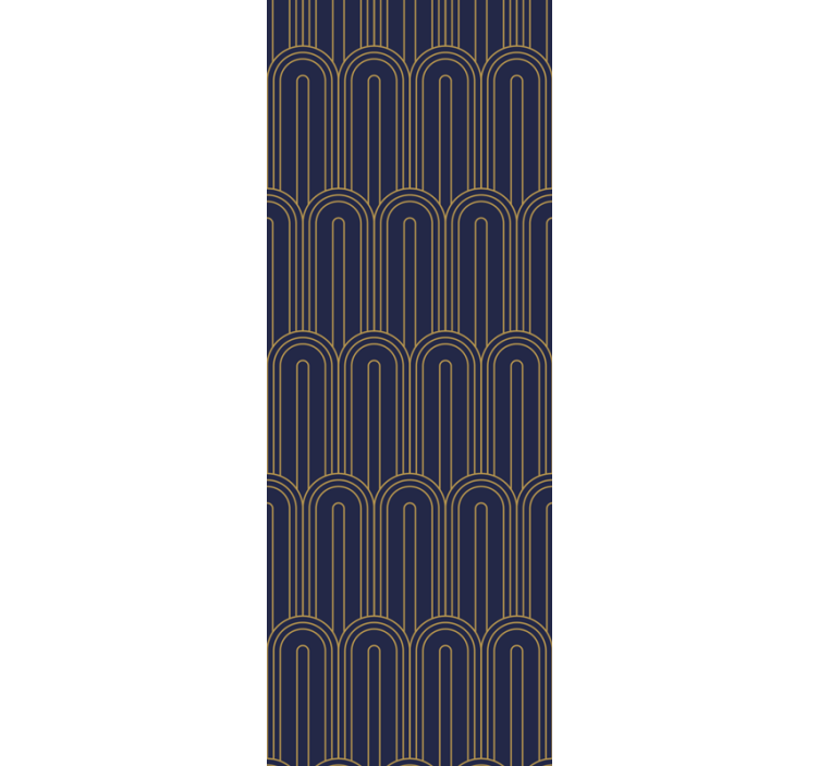 Papel tapiz moderno patrón de línea arqueada - TenVinilo