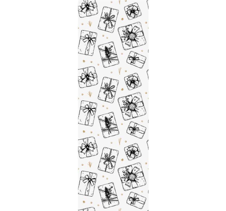 Papel tapiz navidad patrones de moños de regalo - TenVinilo