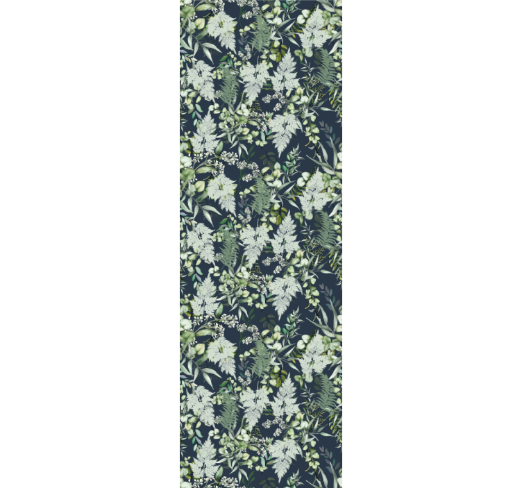 Papel tapiz naturaleza elegante patrón de vegetación - TenVinilo