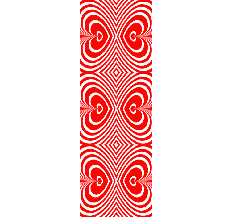 Papel tapiz geométrico motivo de patrón de corazón - TenVinilo