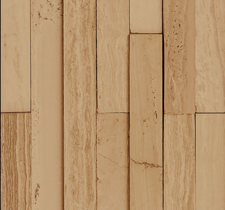 Papel dormitorio matrimonio madera de roble claro - TenVinilo