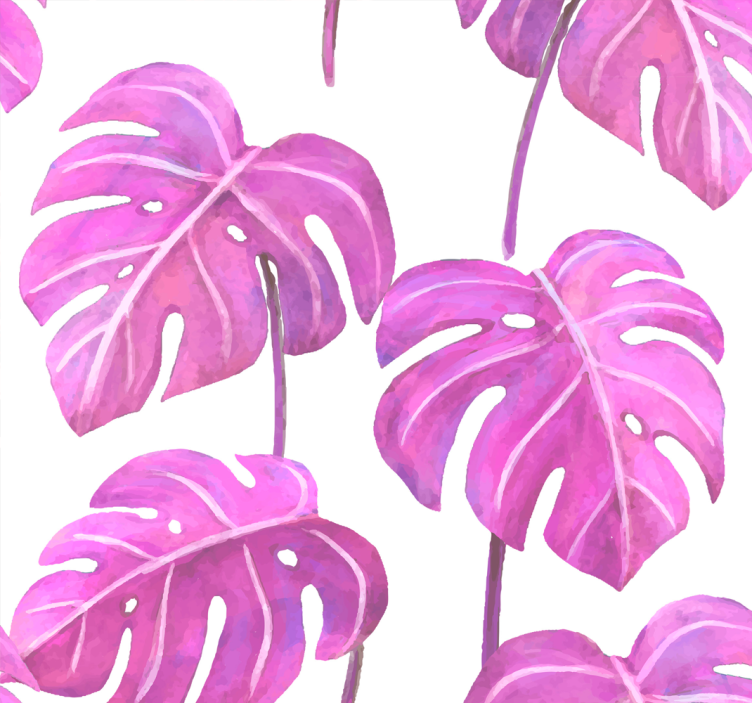 Papel tapiz hojas monstera deliciosa - TenVinilo