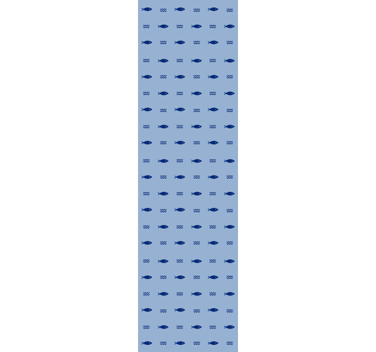 Papel tapiz peces patrón azul submarino - TenVinilo