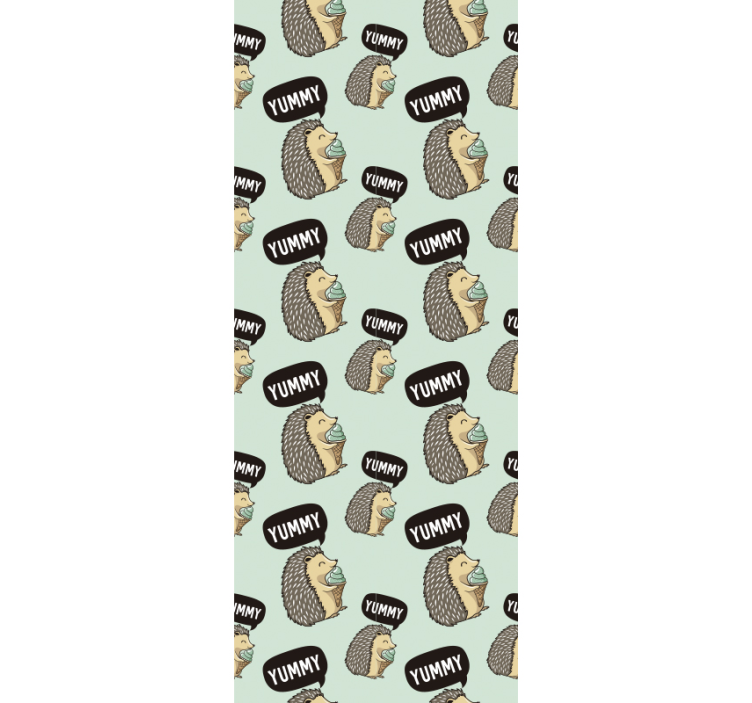 Papel tapiz animales linda impresión de erizo - TenVinilo