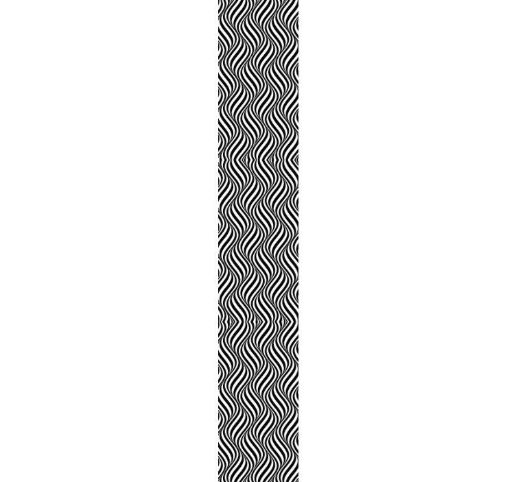 Papel pintado 3d geométrico blanco y negro - TenVinilo