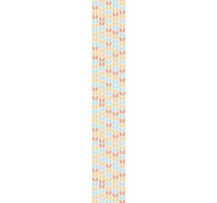 Papel tapiz geométrico flechas azules y beige - TenVinilo