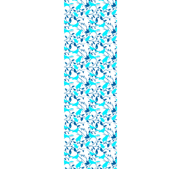 Papel pintado Pájaros azules en ramas - TenVinilo