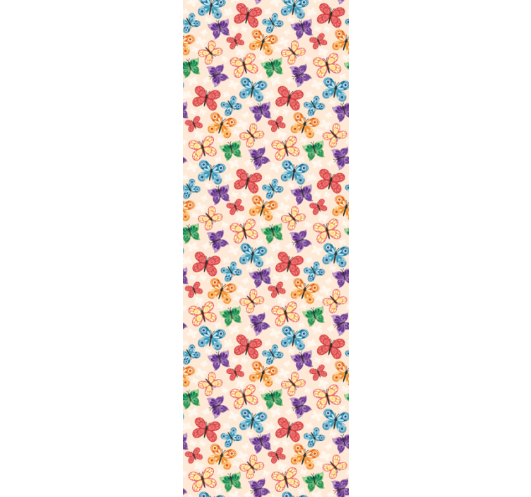 Papel tapiz mariposas juego de mariposas coloridas - TenVinilo