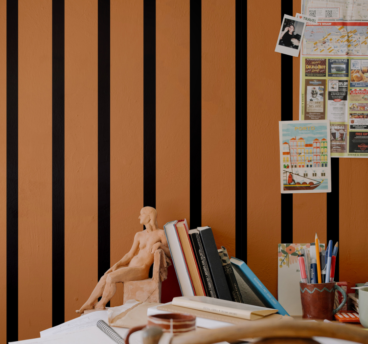 Papel tapiz rayas diseño de rayas - TenVinilo