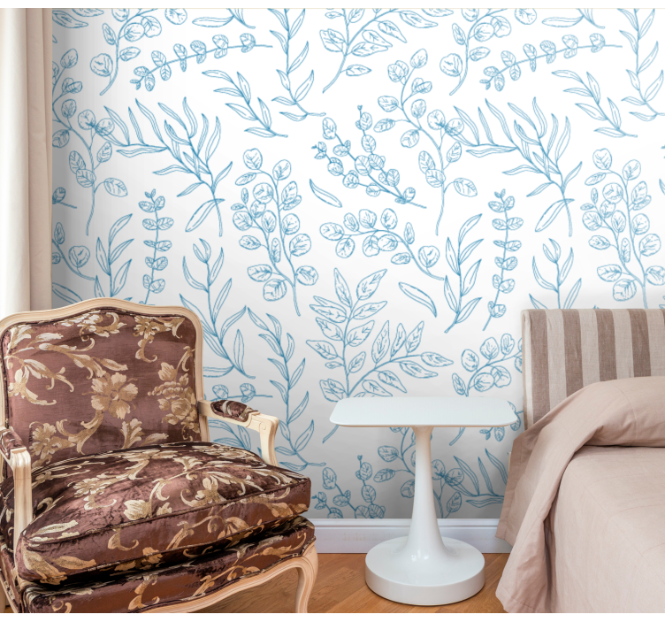 Papel pintado naturaleza Plantas delgadas - TenVinilo