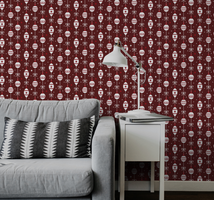 Papel tapiz navidad motivo festivo del cráneo - TenVinilo