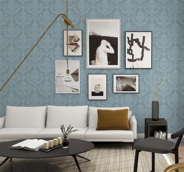 Papel tapiz barroco elegante estilo ornamentado - TenVinilo