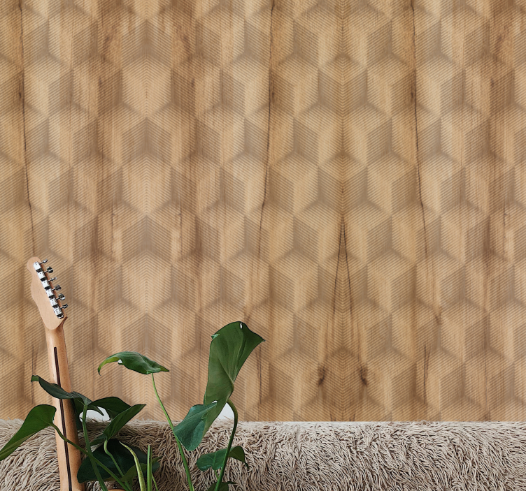 Papel tapiz textura motivo de cubos 3d - TenVinilo