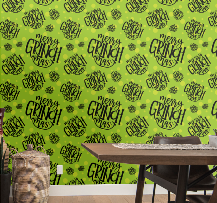 Papel tapiz navidad patrón de carácter festivo - TenVinilo