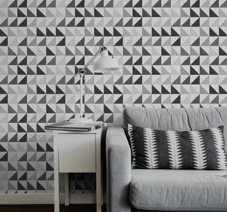 Papel pintado triangulos Triángulos geométricos - TenVinilo